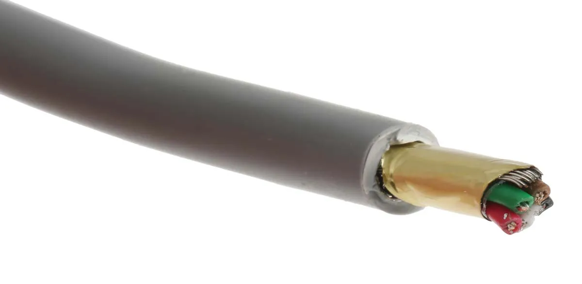 Cavo dati RS PRO Grigio, 24 AWG, schermato, 300 V